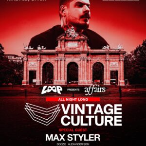 Bus Ida y Vuelta a Fabrik "LOOP: AFFAIRS" (Vintage Culture all night long) -Sábado 18 de Julio-