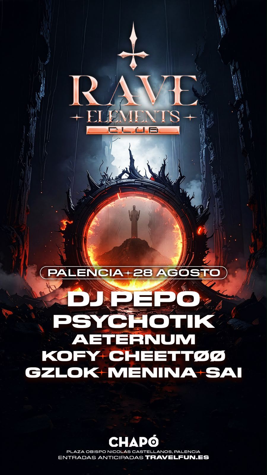 "RAVE ELEMENTS CLUB" (Chapó Disco Club, Palencia) -Viernes 28 de Agosto-