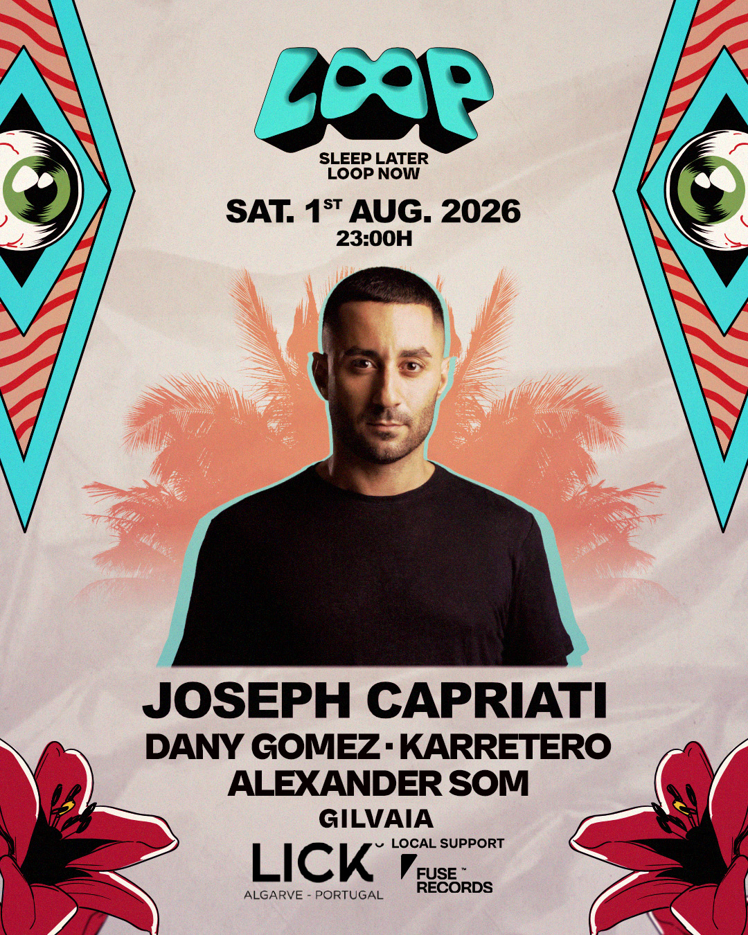 Bus Ida y Vuelta a LICK ALGARVE by Fabrik "LOOP with Joseph Capriati" -Sábado 1 de Agosto-