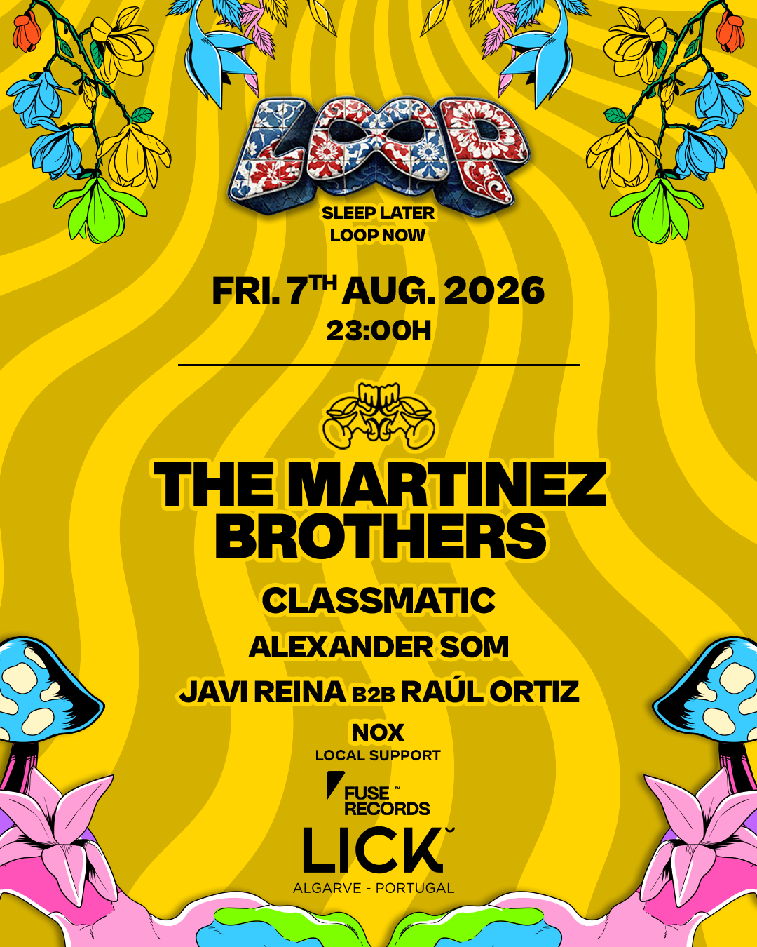 Bus Ida y Vuelta a LICK ALGARVE by Fabrik "LOOP with The Martinez Brothers" -Viernes 7 de Agosto-