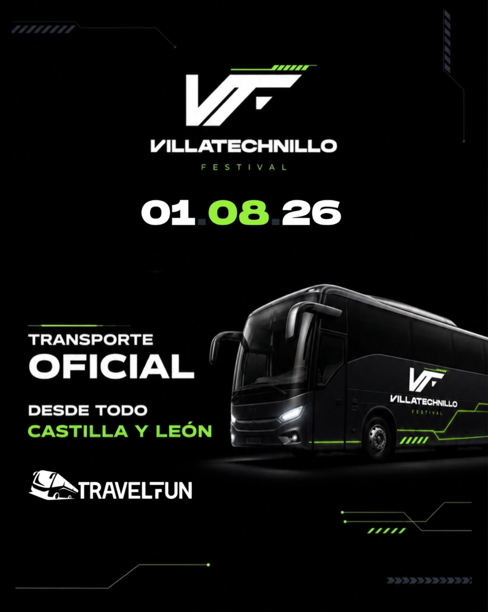 Bus Ida y Vuelta a VILLATECHNILLO FESTIVAL (Villavendimio, Zamora) -Sábado 1 de Agosto-