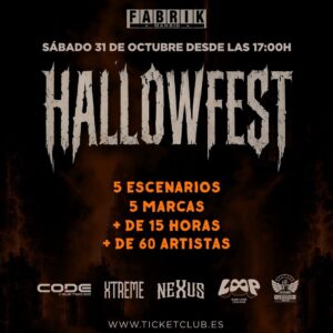 Bus Ida y Vuelta a Fabrik "HALLOWFEST 2026" -Sábado 31 de Octubre-